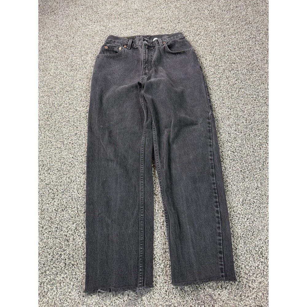 Vintage 90s Levi's 550 Relaxed Fit Tapered Leg Jeans Women's Size 4 Black